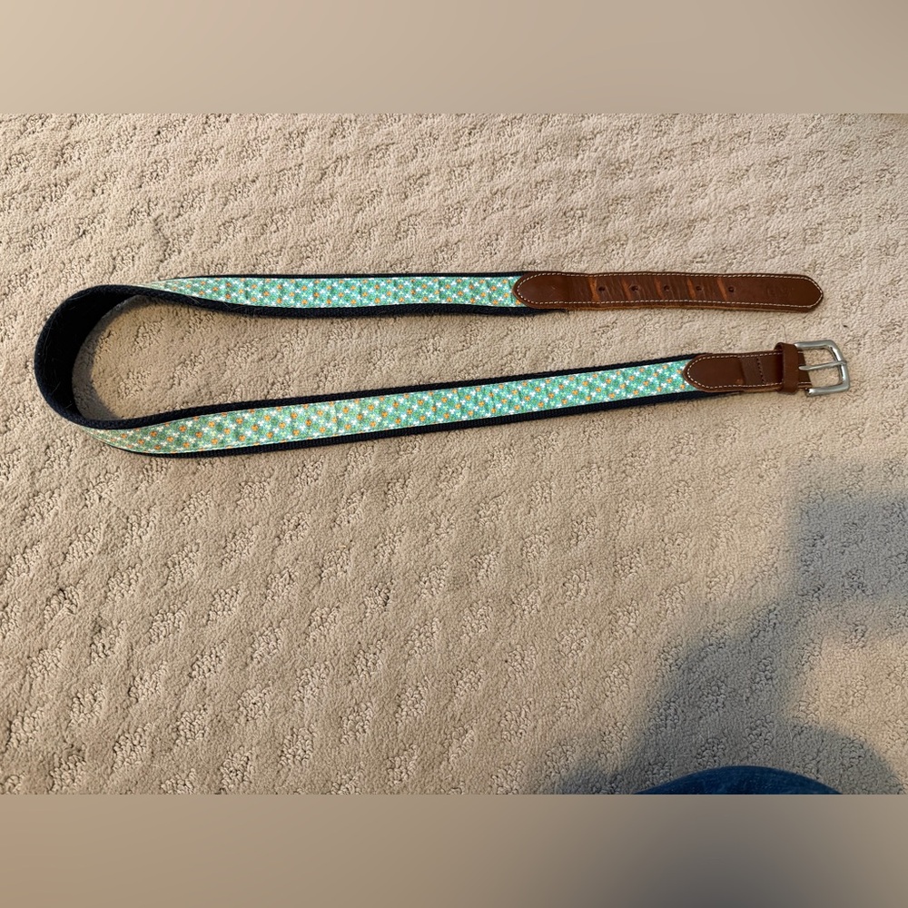 Vineyard Vines Shamrock ☘️ Canvas Belt